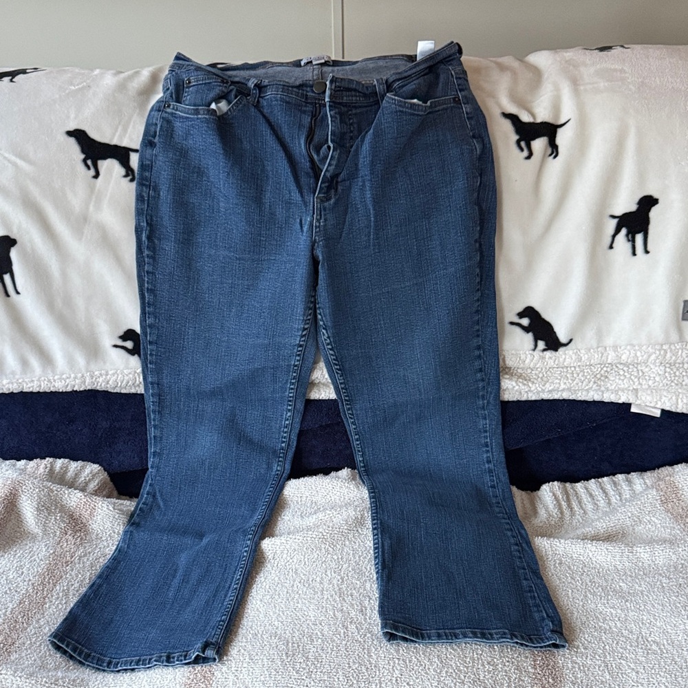 Elegant Dark Blue Flare Jeans